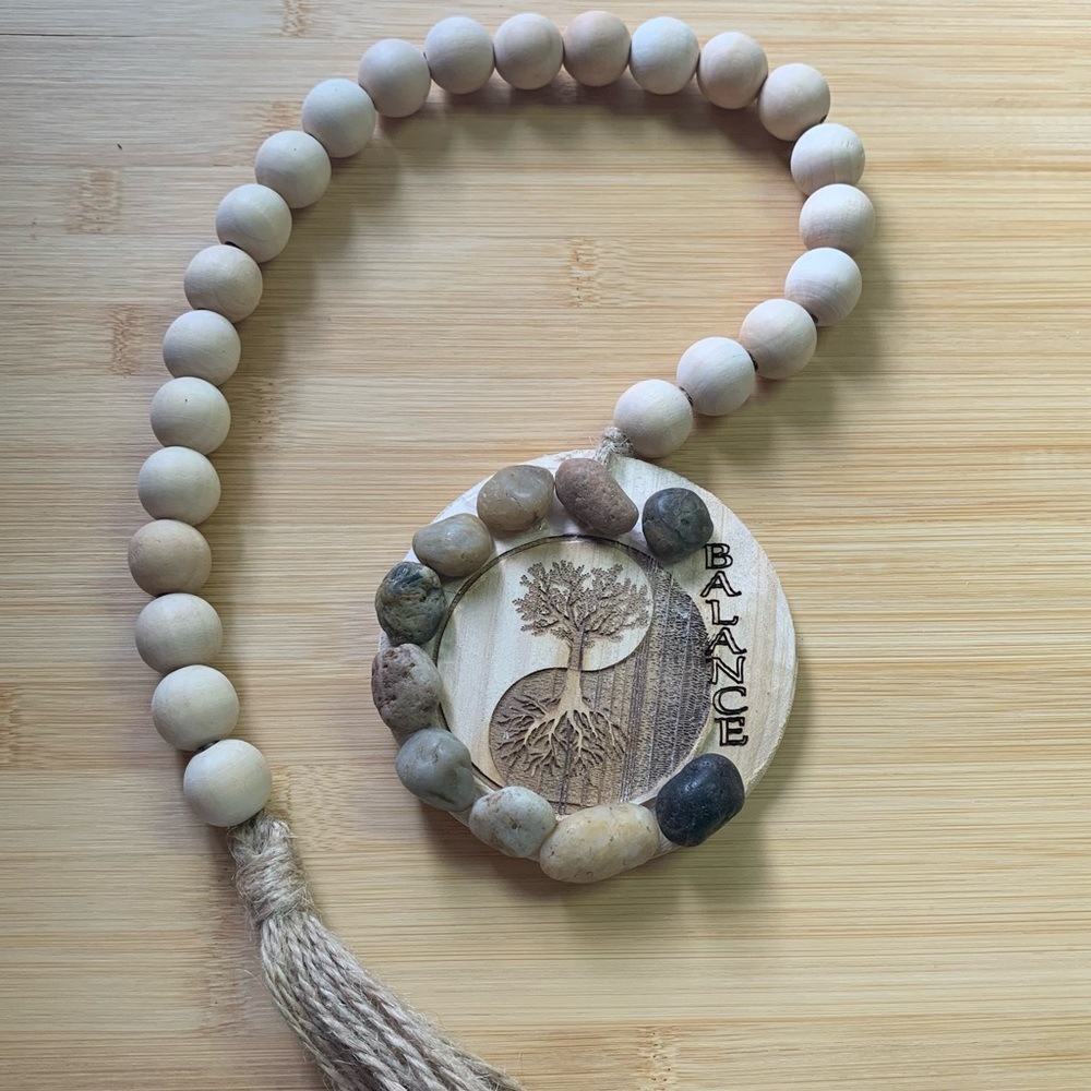 Balance wooden garland Tree of Life Theme